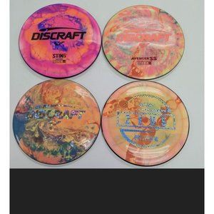 NEW Set Of 4 Discraft Various Custom Dyed Mystery Golf Discs